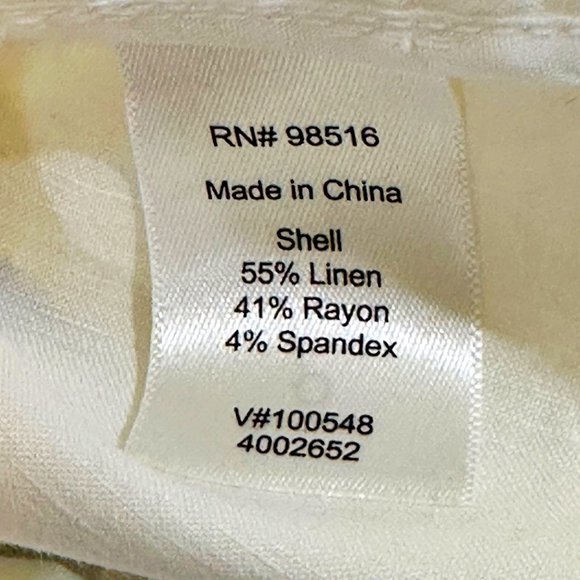 Coldwater Creek Lightweight Jacket Size 14 White Blazer Snap Front Shacket EUC - Picture 9 of 10